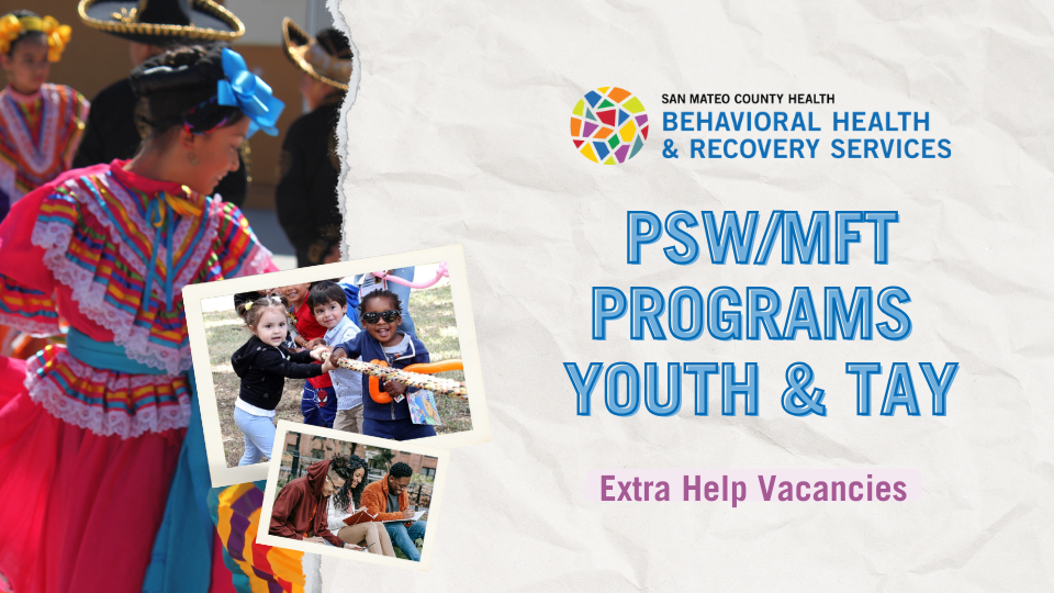 A colorful flyer promoting youth programs with images of children and cultural activities, featuring text about job vacancies.